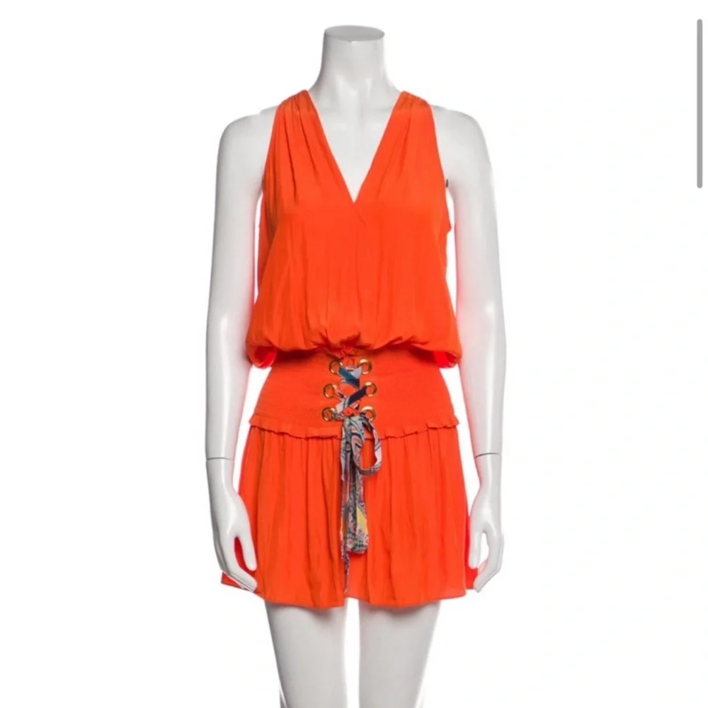 Ramy brook orange brior bianca dress Small NWT‎